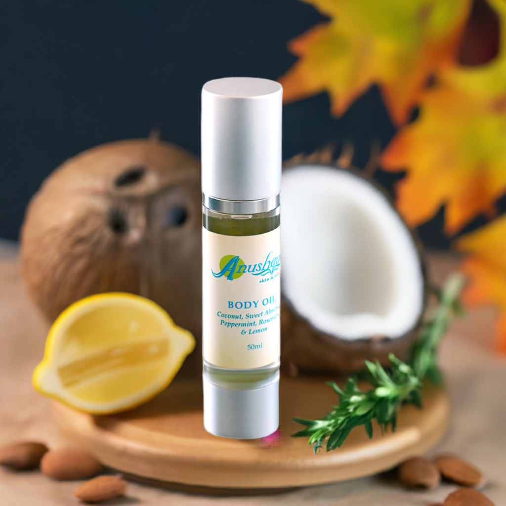 Body Oil; For a brighter complexion, fading of blemishes, softer skin and effective lymphatic drainage