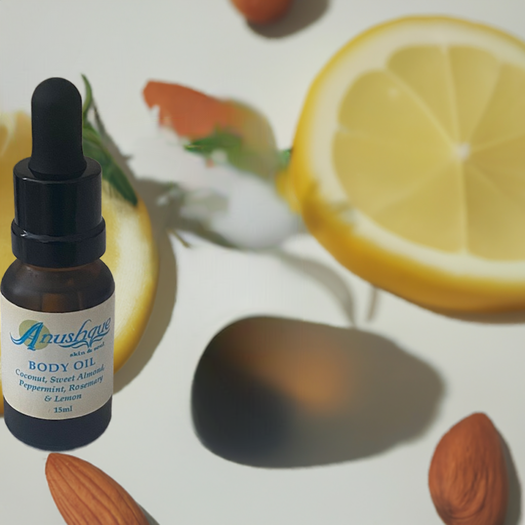 Body Oil; For a brighter complexion, fading of blemishes, softer skin and effective lymphatic drainage