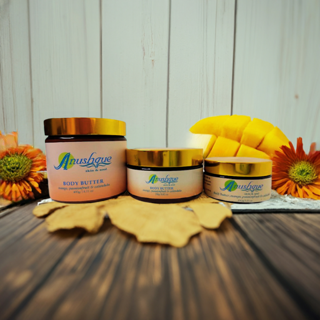 Body Butter; Extremely nourishing body butter, a rich source of antioxidants, vitamins & minerals to help brighten skin, reduce age spots and prevent stretch marks