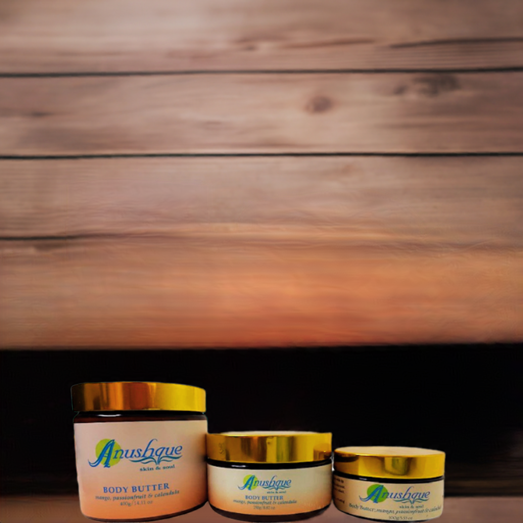 Body Butter; Extremely nourishing body butter, a rich source of antioxidants, vitamins & minerals to help brighten skin, reduce age spots and prevent stretch marks