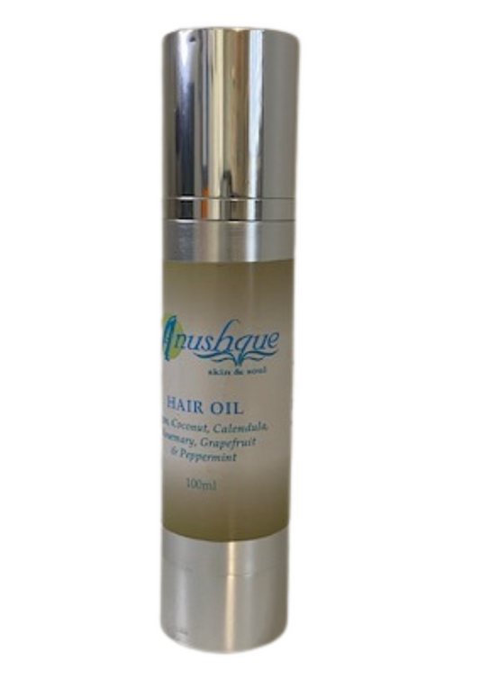 Hair Oil; Argan, Coconut, Calendula, Rosemary, Grapefruit & Peppermint