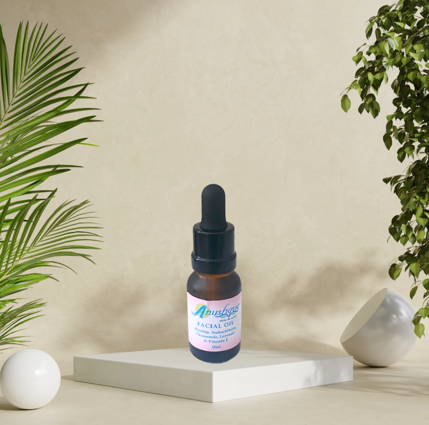 Restore Elasticity & Glow with Rosehip, Seabuckthorn & Chamomile Aanushque FACE OIL