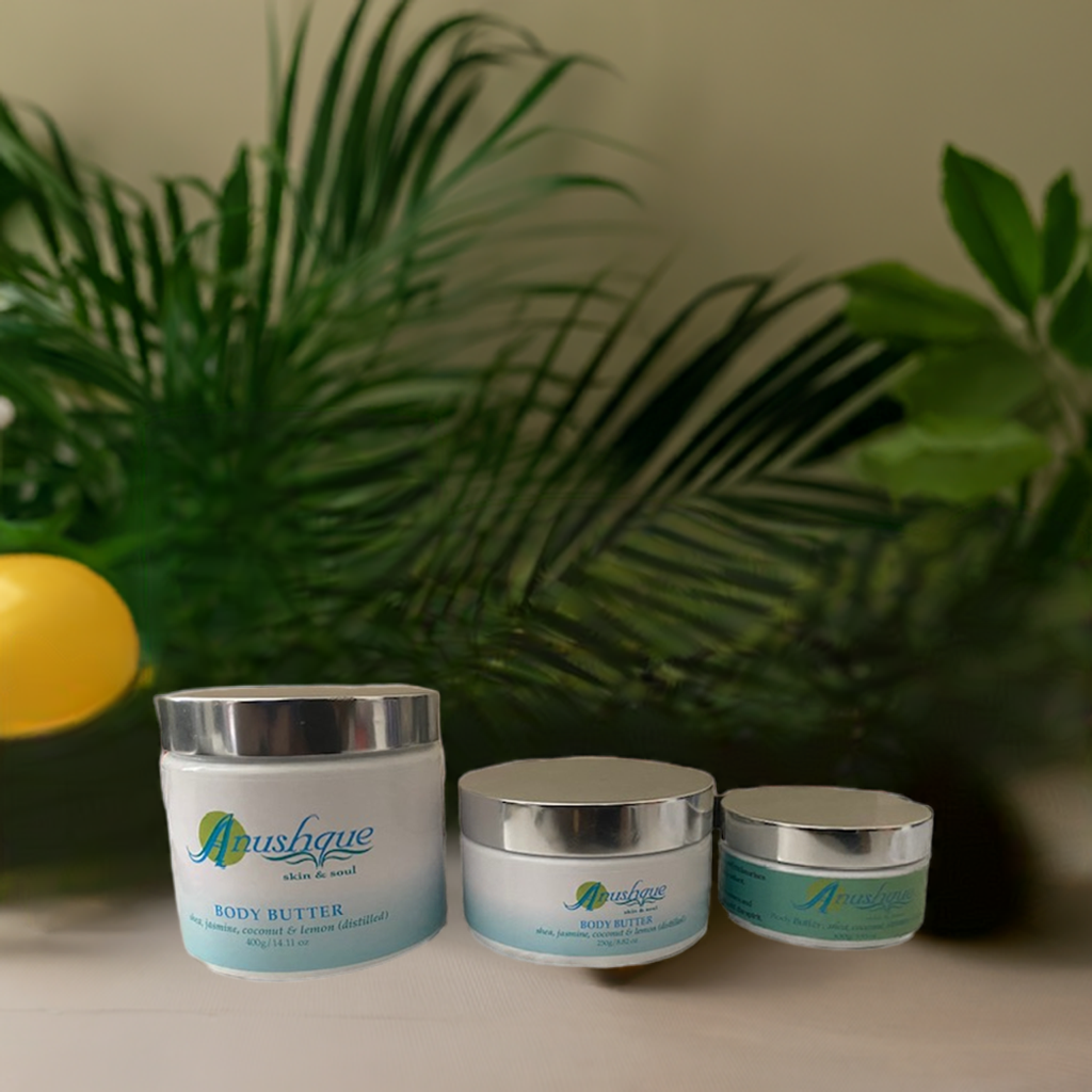 Body Butter; Shea & Coconut Body Butter with Exotic Jasmine and Nourishing Oils - now infused with distilled lemon