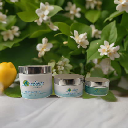 Body Butter; Shea & Coconut Body Butter with Exotic Jasmine and Nourishing Oils - now infused with distilled lemon